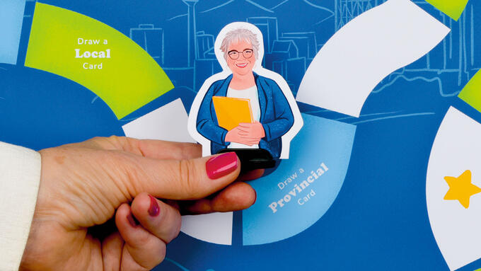 Game piece marker of former PEC VP