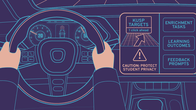 Illustration of a car dashboard