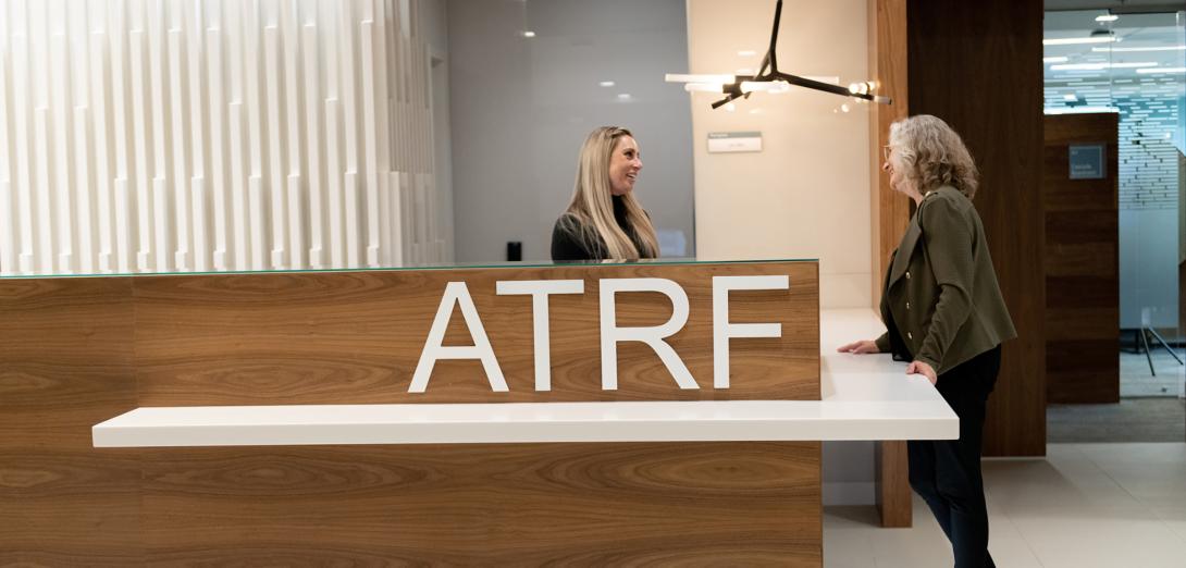 Reception area at ATRF